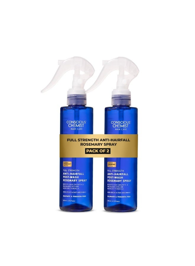 كيميائي واعي بخاخ إكليل الجبل المضاد لتساقط الشعر من كونشيس كيميست® | بخاخ ما بعد غسل الشعر بخلاصة إكليل الجبل، وخلاصة الخميرة، وببتيد النحاس الثلاثي-1 | يقلل من تساقط الشعر وينعم الخصلات | تقنية ستراندبوست™️ | لجميع أنواع الشعر | للنساء والرجال | 200 مل (عبوة من قطعتين) - Image 4